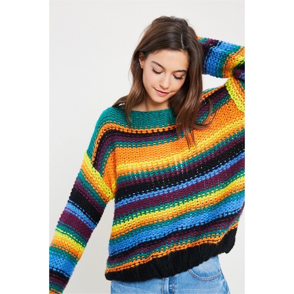 ❤️LAST 1! Cozy Striped Boatneck Pullover Sweater! - Picture 4 of 10